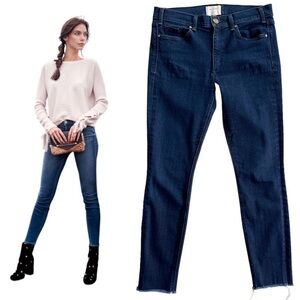 McGuire Raw Hem High Rise Skinny Jeans 30